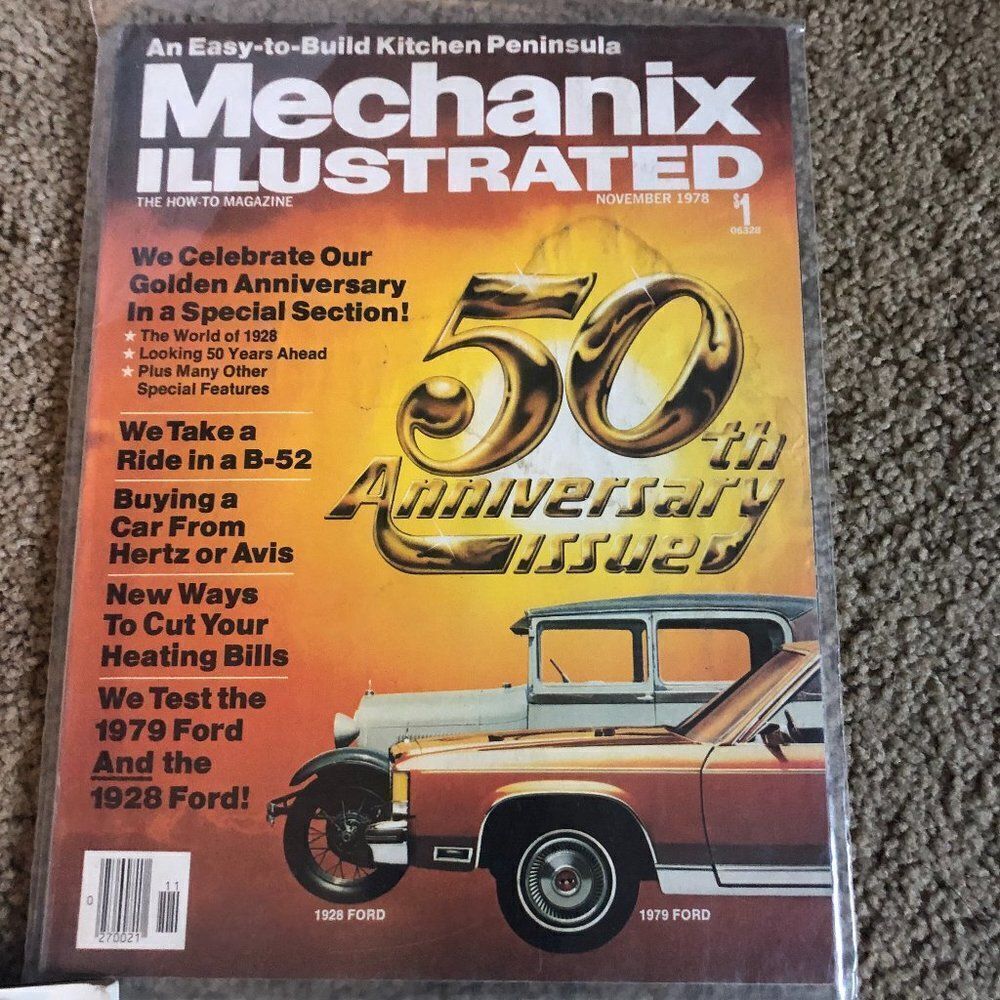 Mechanix Illustrated Magazine November 1978 50th Anniversary B-52 Ford Hertz